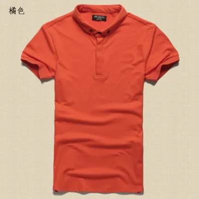 2017 New Men Mandarin Collar Short Sleeve Cotton Casual Polo Shirt Men Fashion Summer Breathable Polos Mens Designer Polo Shirts