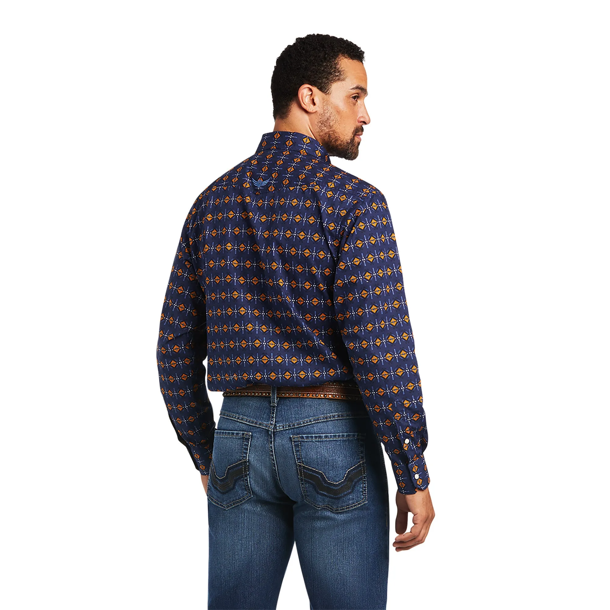 Ariat | Men's Relentless Steeled Stretch | Classic Fit Western Shirt | Peacoat