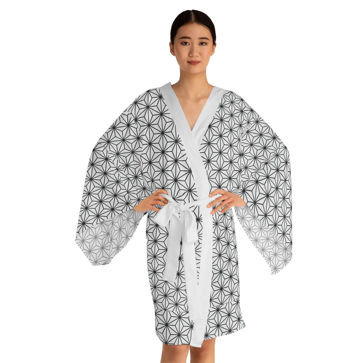 Asanoha Long Sleeve Kimono Robe