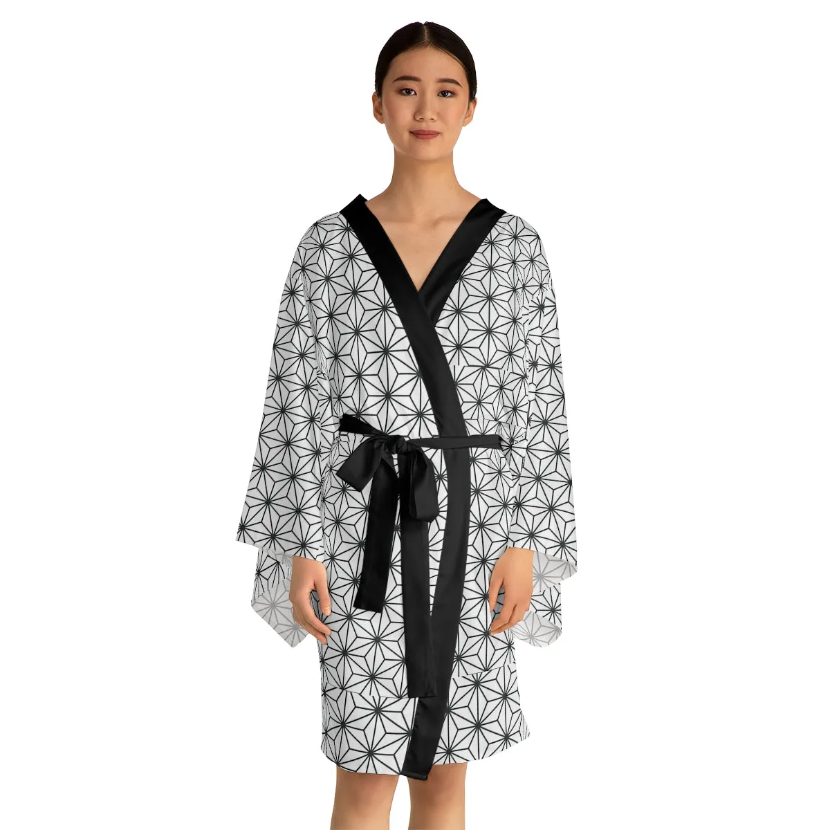 Asanoha Long Sleeve Kimono Robe