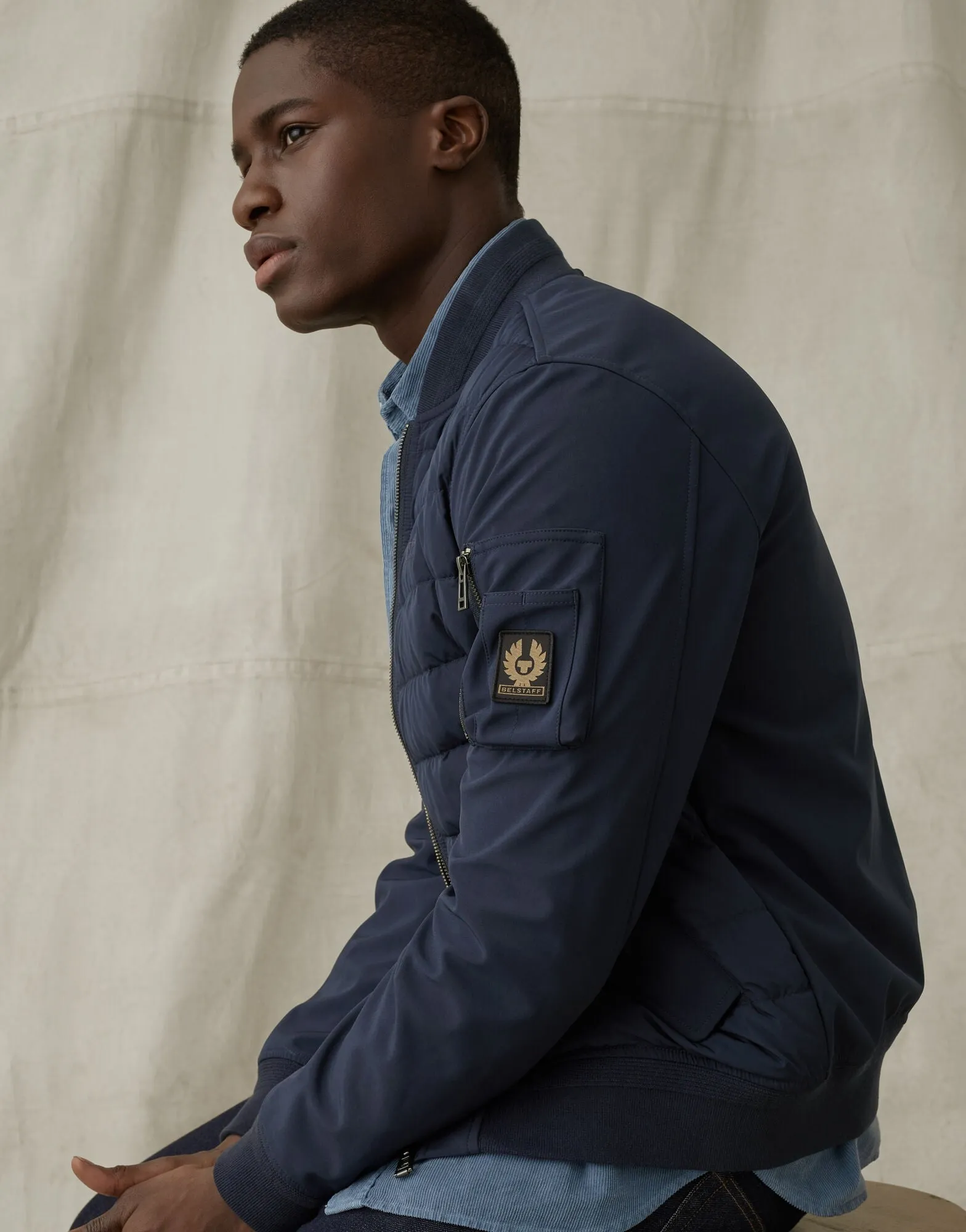 Belstaff Mantle Jacket in Dark Navy