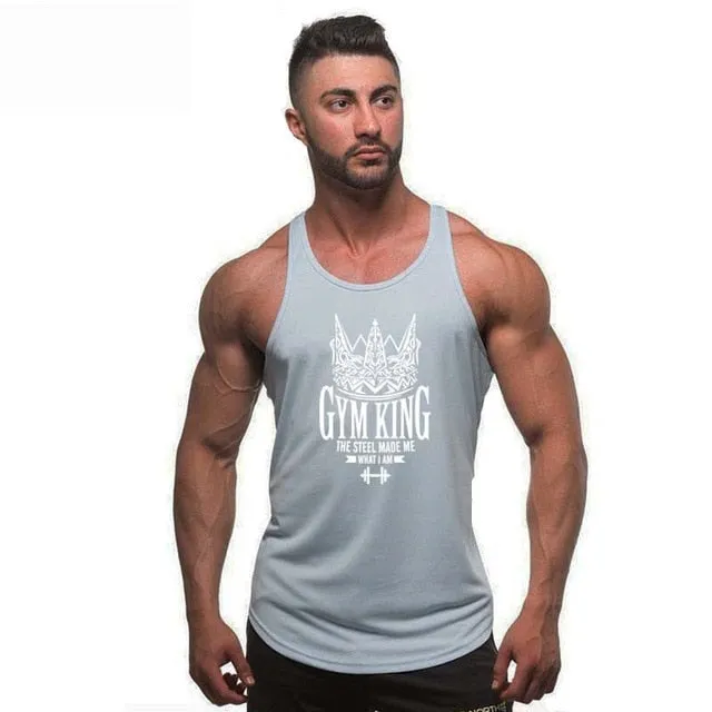 Bodybuilding Men Summer Fitness bodybuilding Hooded Tank Top fashion mens Crossfit clothing Loose breathable sleeveless shirts