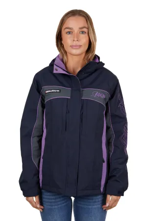 Bullzye Ladies Carla Jacket - Dark Navy/Purple - B4W2709057