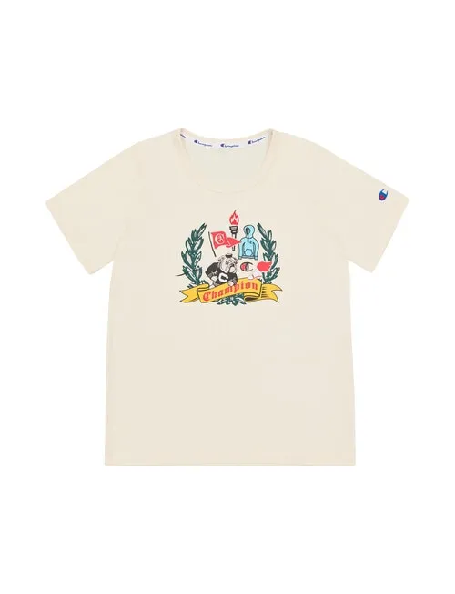 CHAMPION KID'S GRAPHIC WHITE TEE