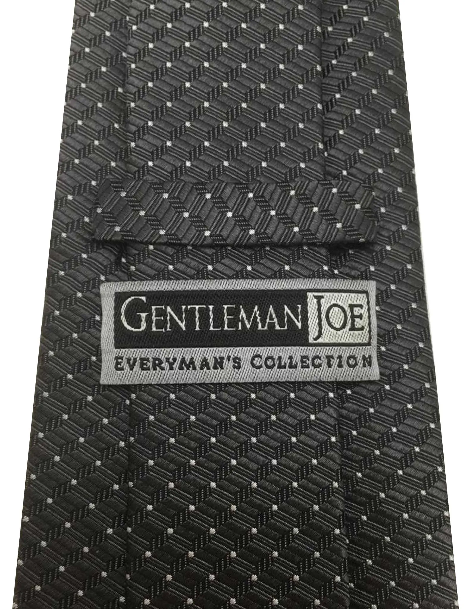 Charcoal Tie with Mini Design and Dots