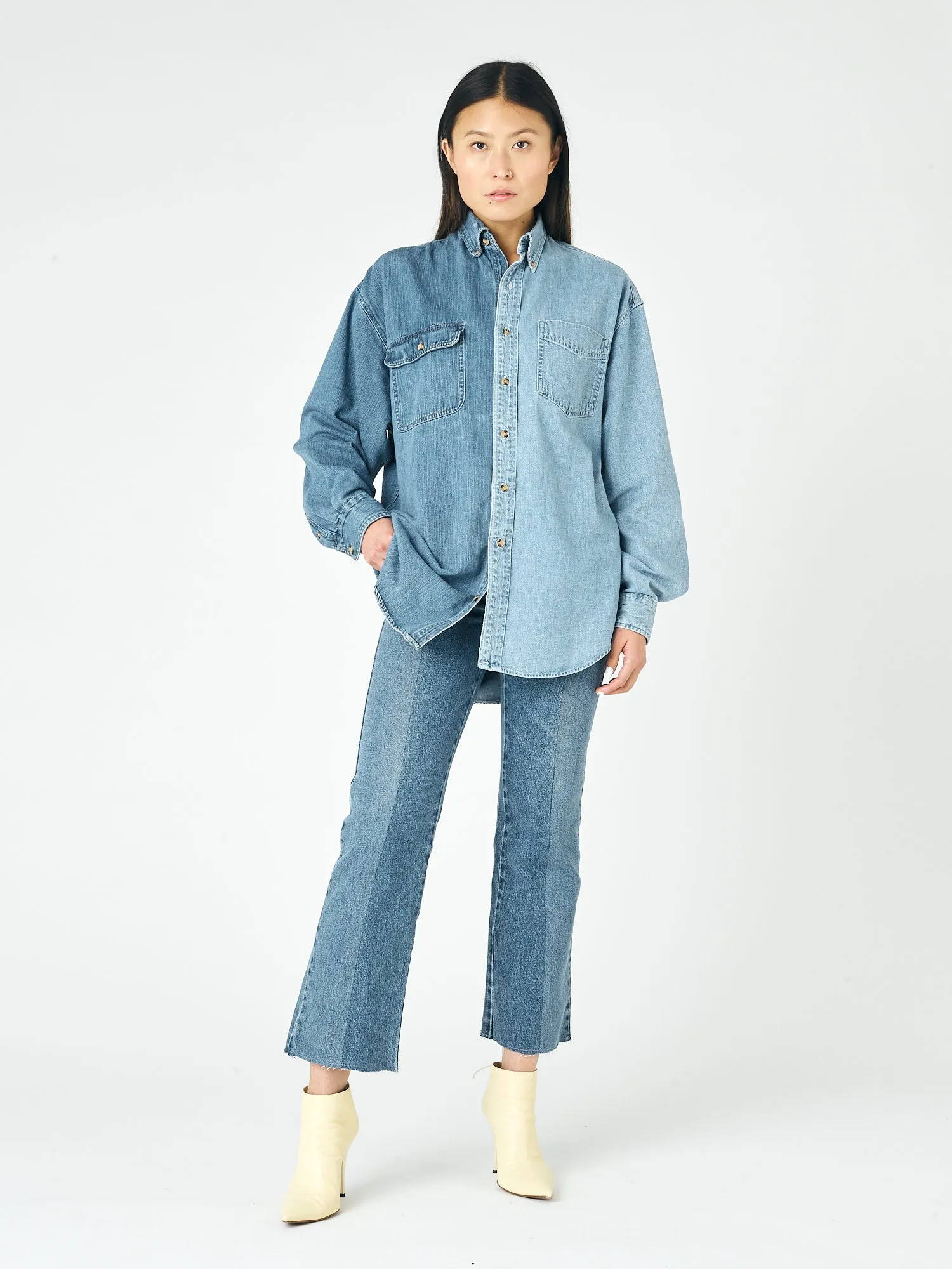 Classic Denim Shirt Mid Light Blue