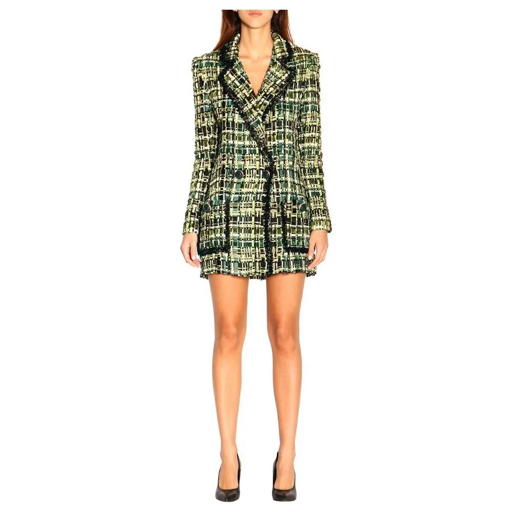 Elisabetta Franchi Elegant Forest Green Buttoned Jacket