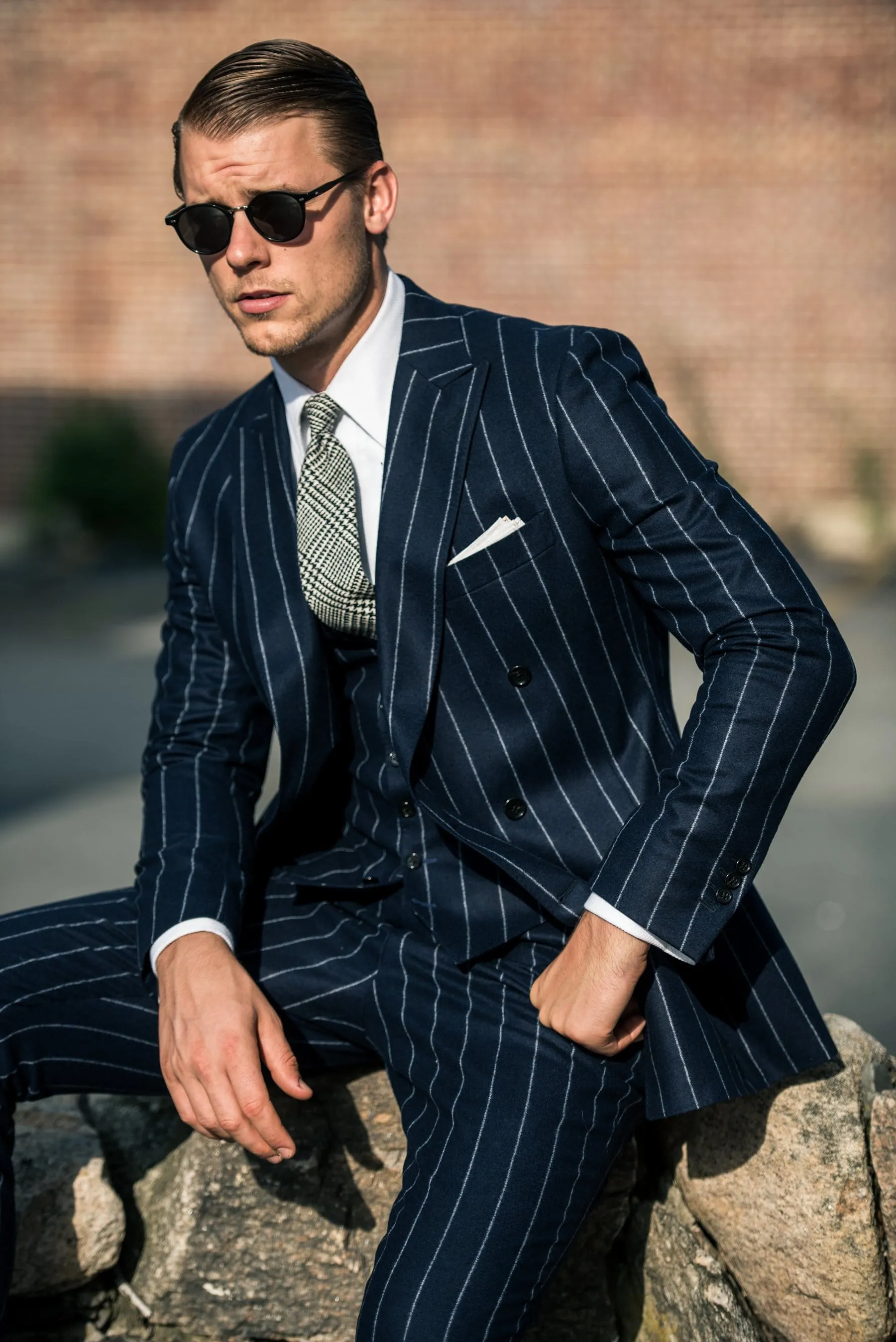 Flannel Chalkstripe Suit