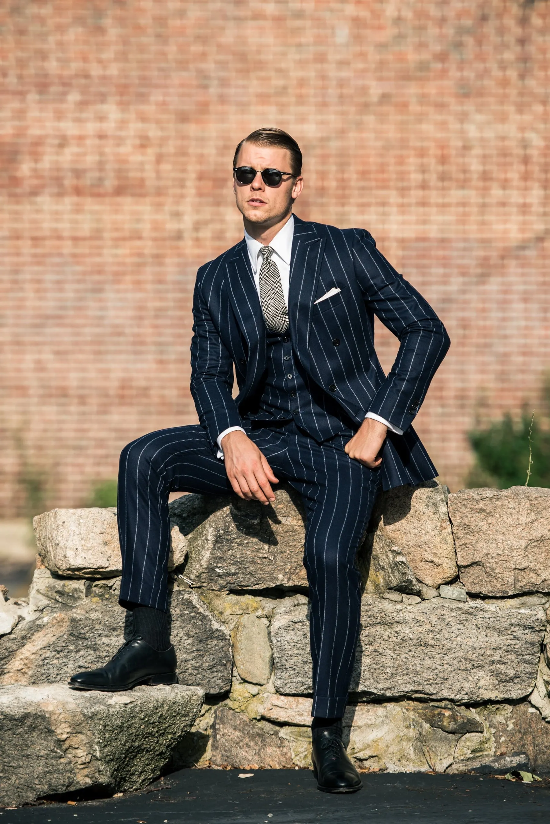 Flannel Chalkstripe Suit