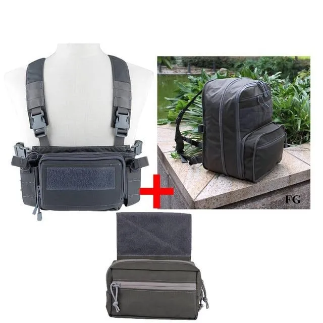 Flat Pack D3 Chest Rig Hydration Backpack Set