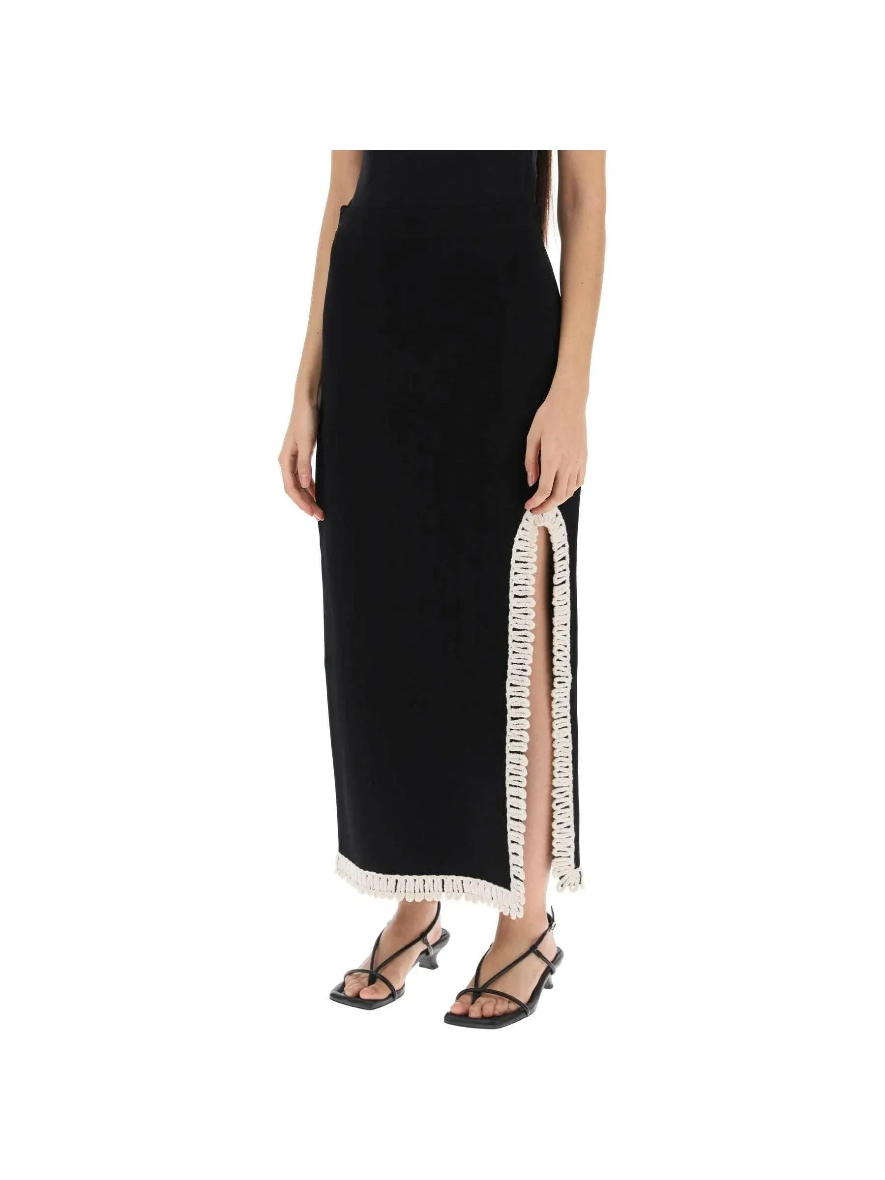 Gabie Fringed Maxi Skirt