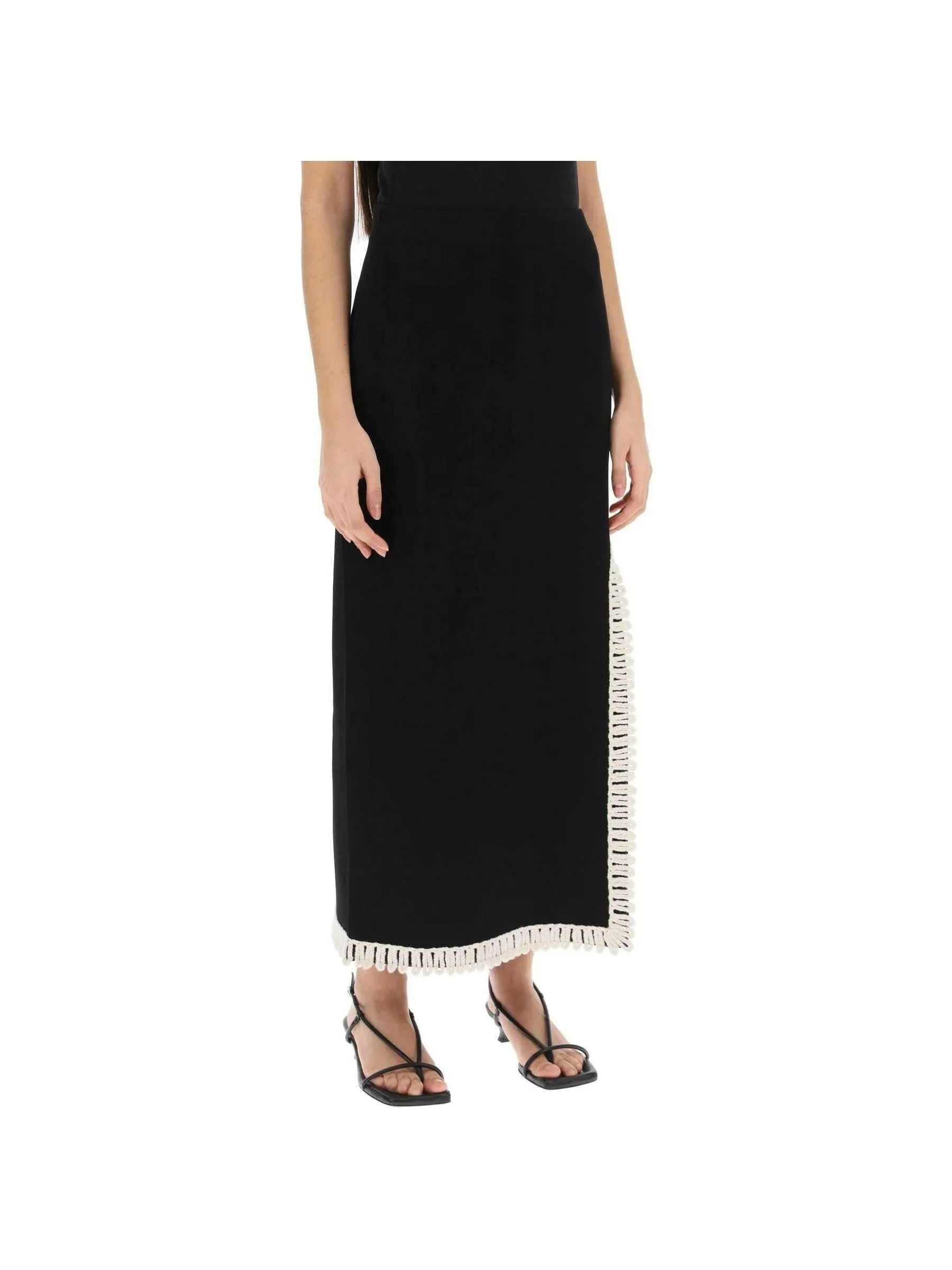 Gabie Fringed Maxi Skirt