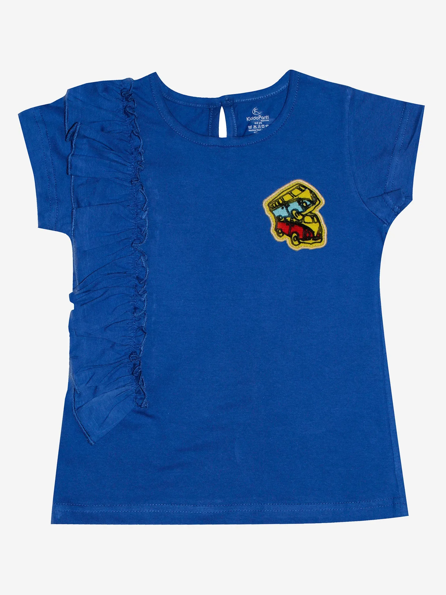 Girls Frill Tee With Badge