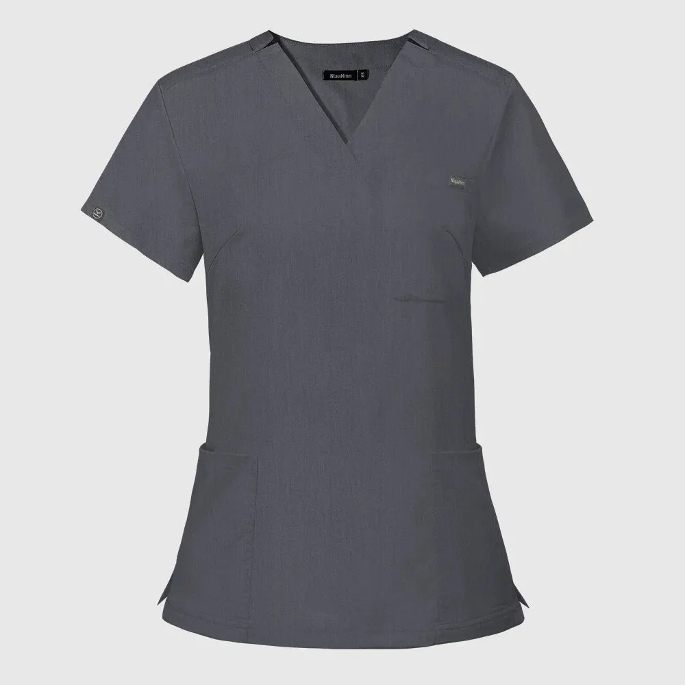 HC - Elastic Scrub Set: Comfortable medical uniform with top and pants for nurses and doctors