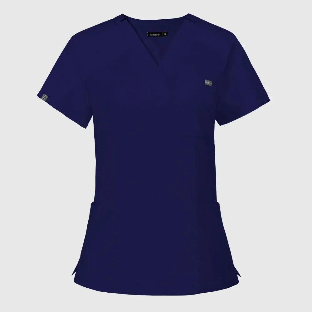 HC - Elastic Scrub Set: Comfortable medical uniform with top and pants for nurses and doctors