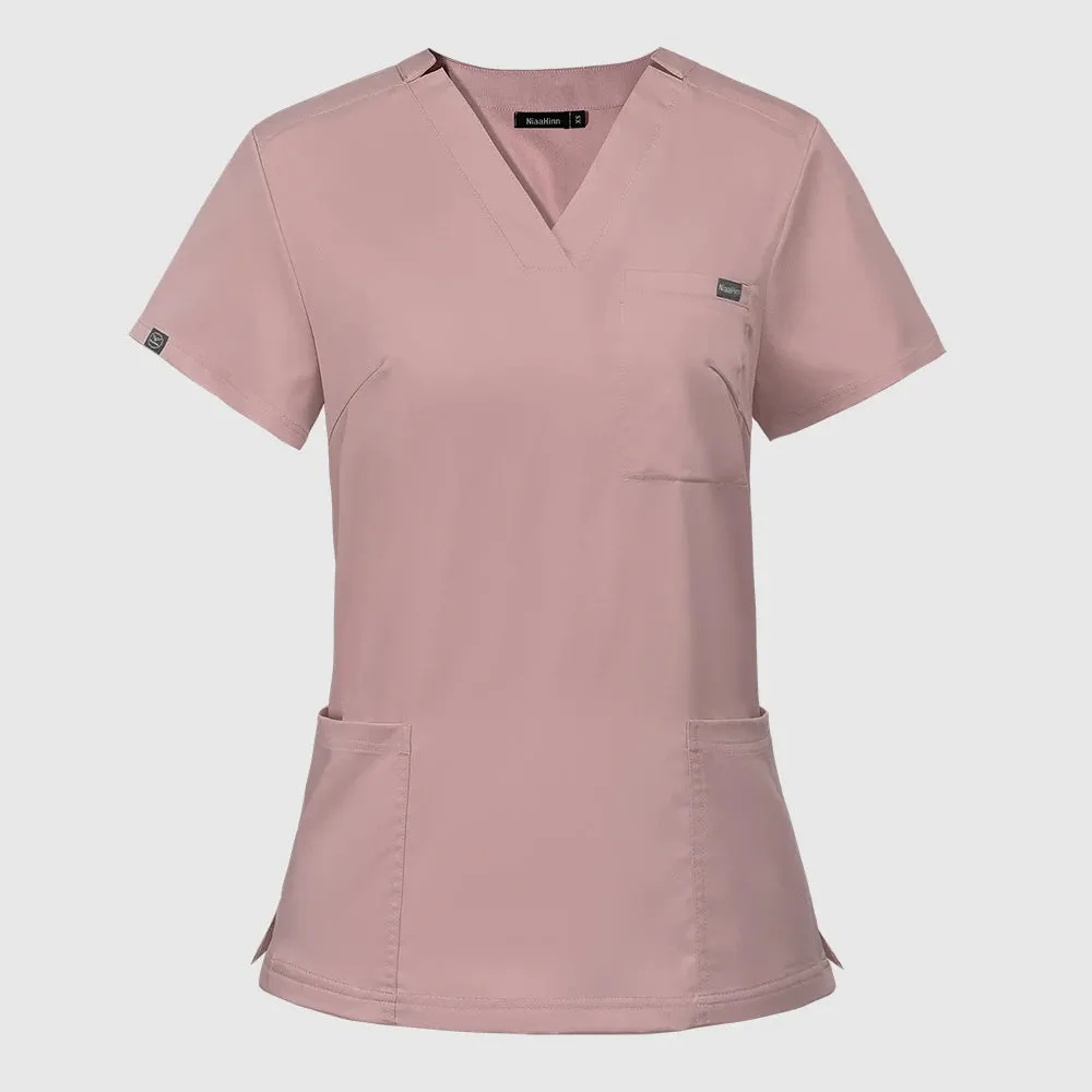 HC - Elastic Scrub Set: Comfortable medical uniform with top and pants for nurses and doctors