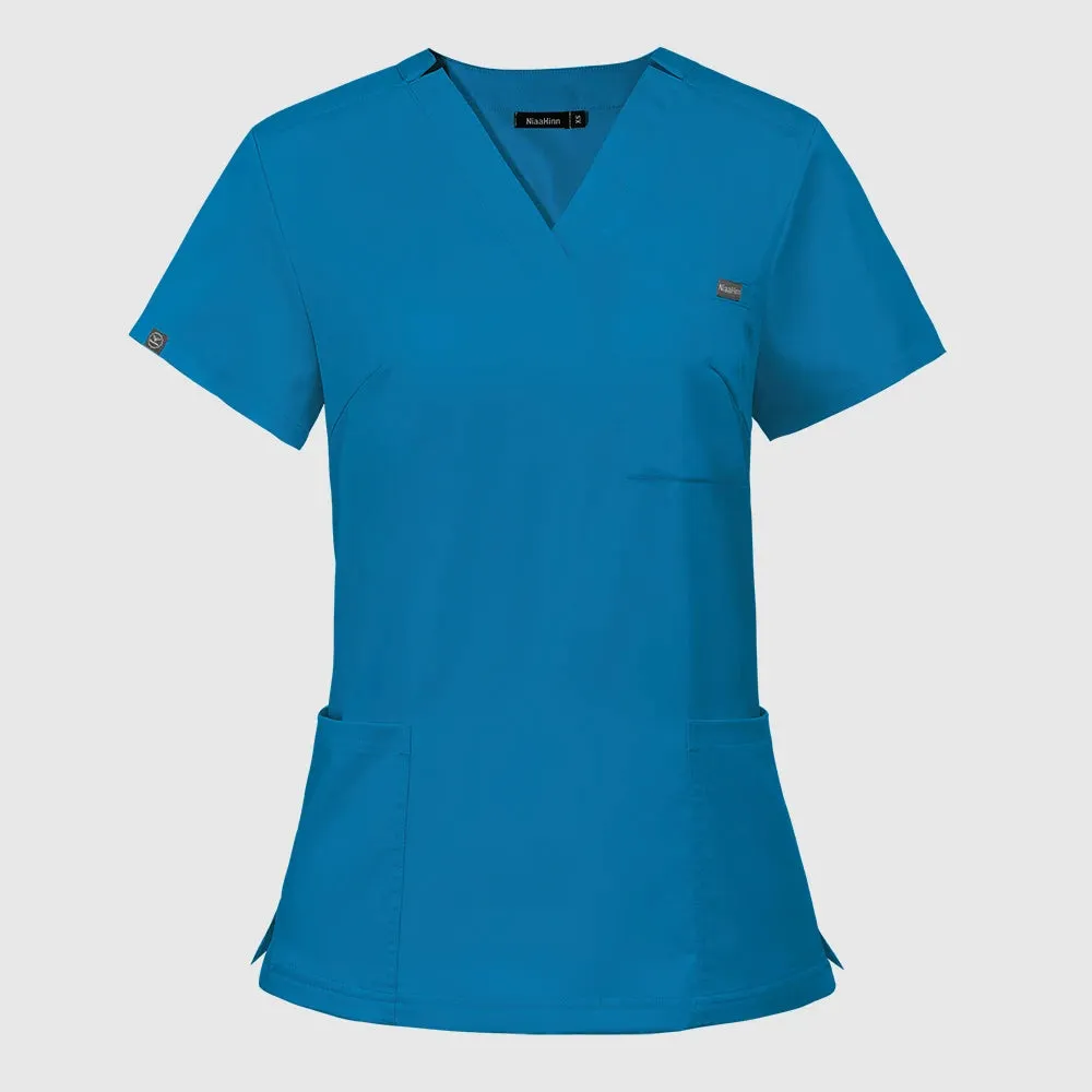 HC - Elastic Scrub Set: Comfortable medical uniform with top and pants for nurses and doctors