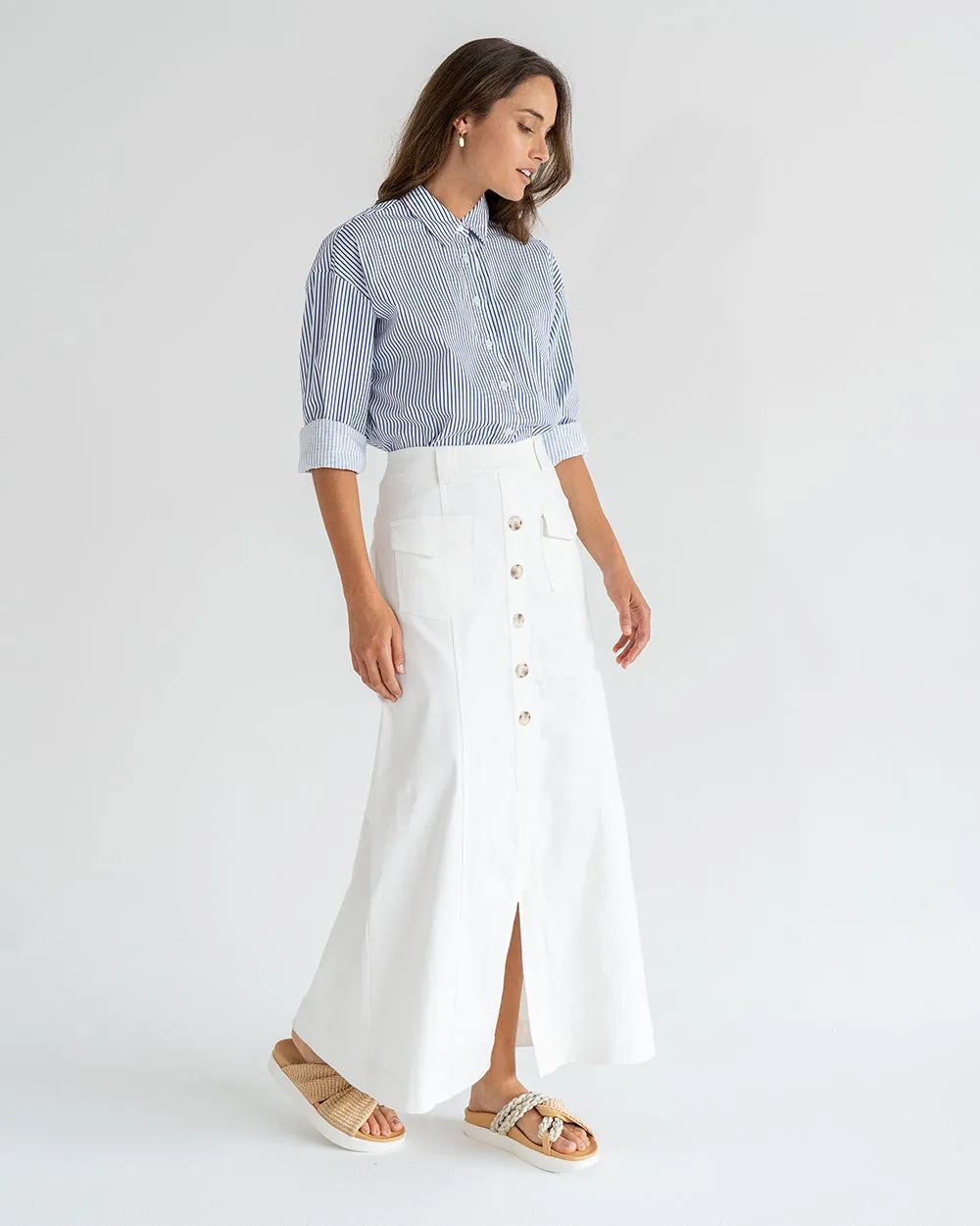 Hudson Maxi Skirt - White