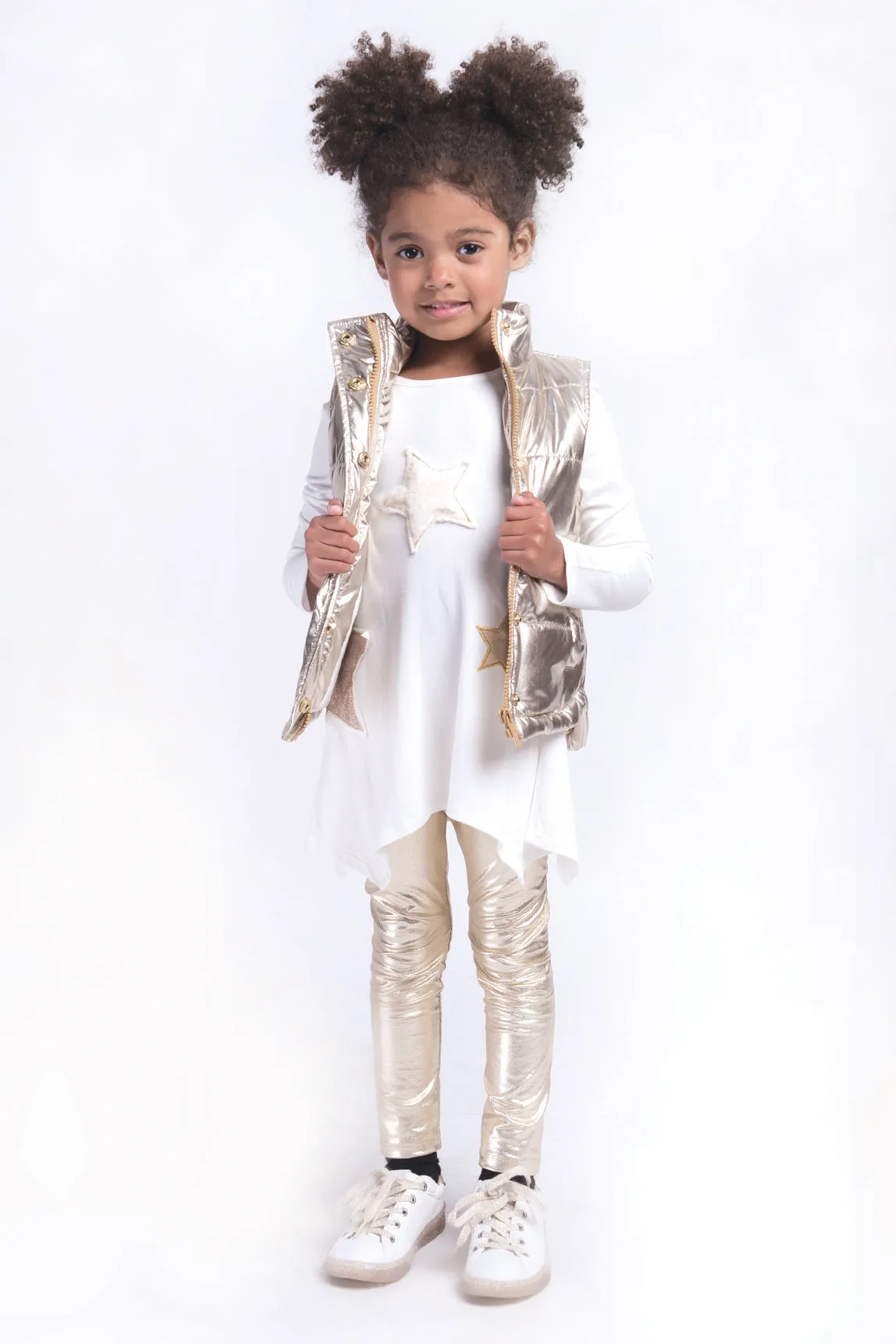 Imoga Fay Girls Vest- Gold