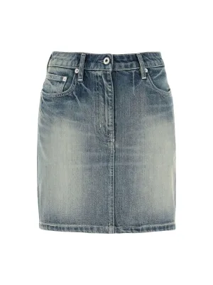 Japanese Denim Zipper Skirt