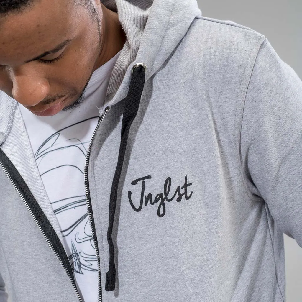 Jnglst King Grey Zip Hoodie