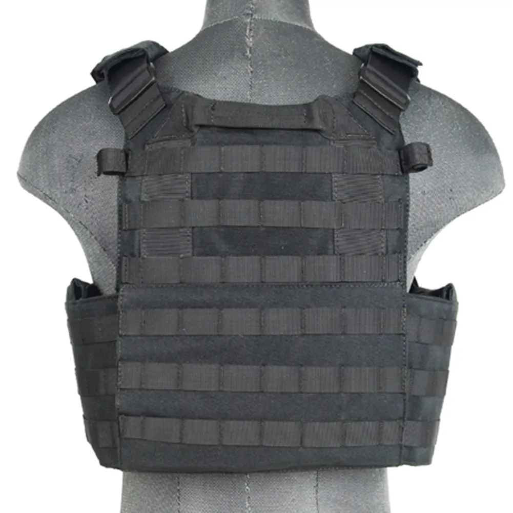 Lancer Tactical 69T4 MOLLE Plate Carrier Vest w/ Triple Mag Pouch Insert