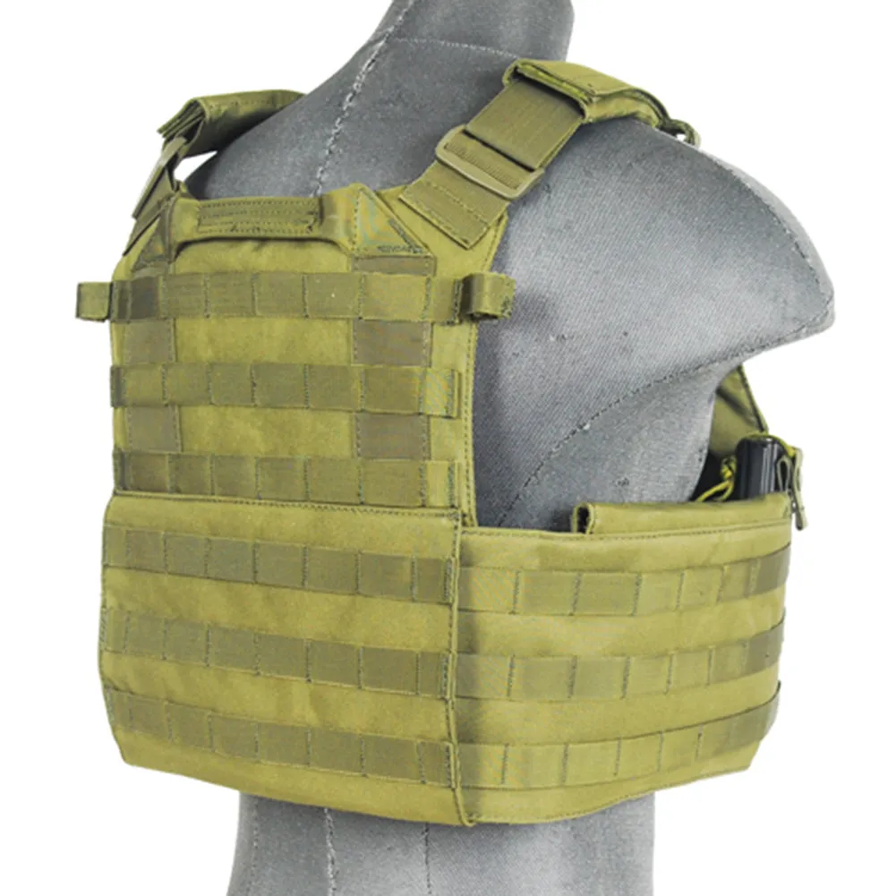 Lancer Tactical 69T4 MOLLE Plate Carrier Vest w/ Triple Mag Pouch Insert