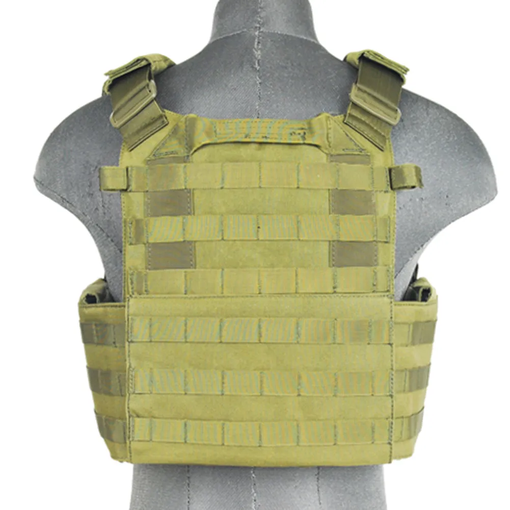 Lancer Tactical 69T4 MOLLE Plate Carrier Vest w/ Triple Mag Pouch Insert