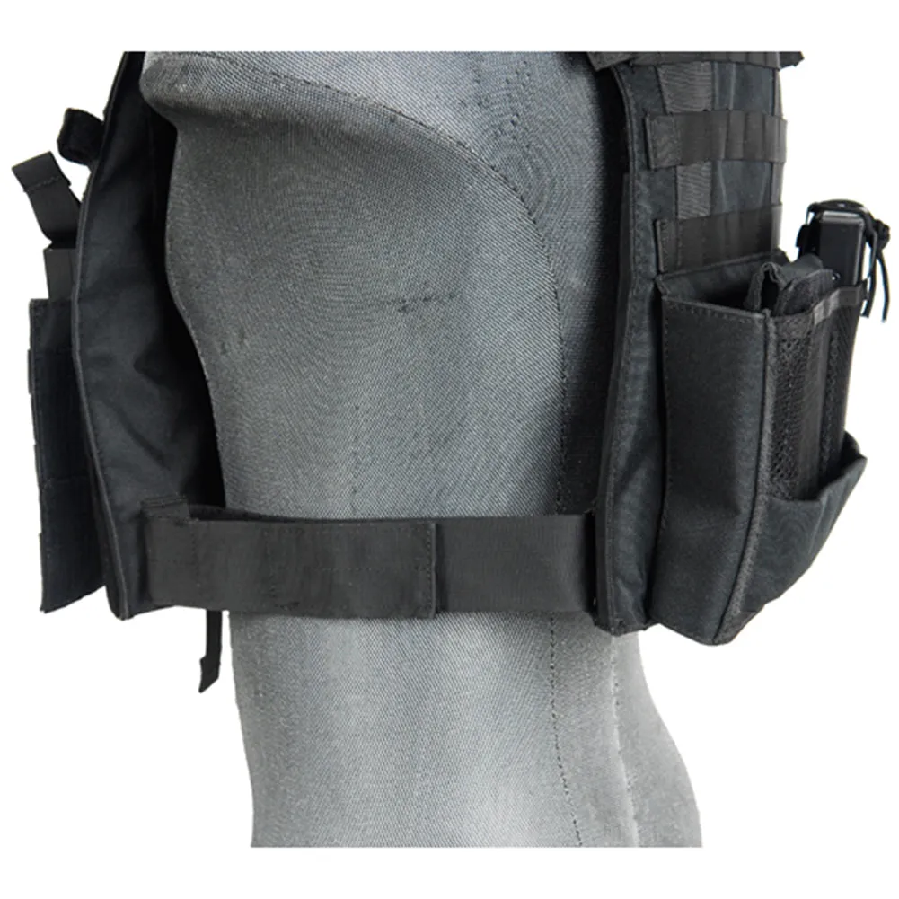 Lancer Tactical 69T4 MOLLE Plate Carrier Vest w/ Triple Mag Pouch Insert