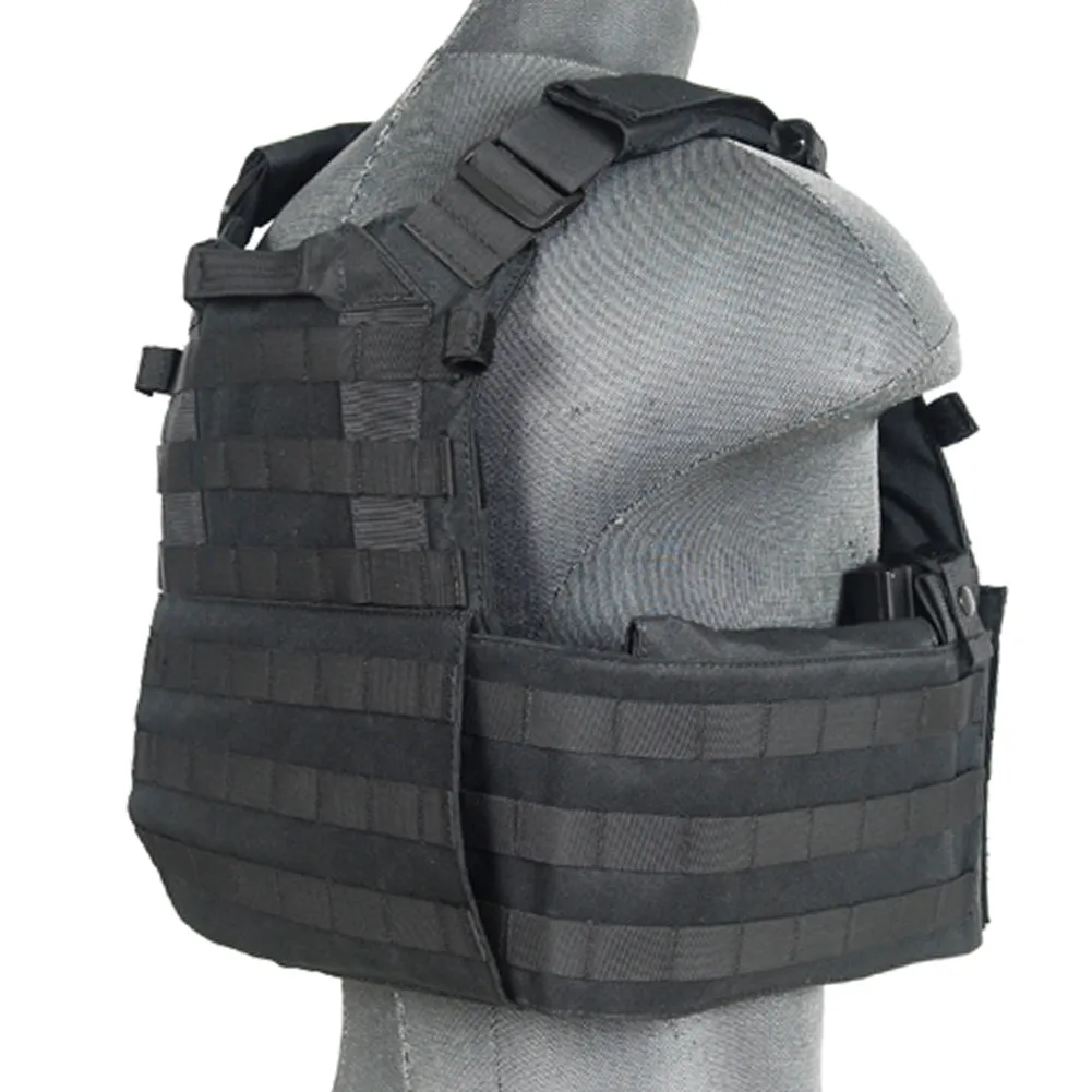 Lancer Tactical 69T4 MOLLE Plate Carrier Vest w/ Triple Mag Pouch Insert