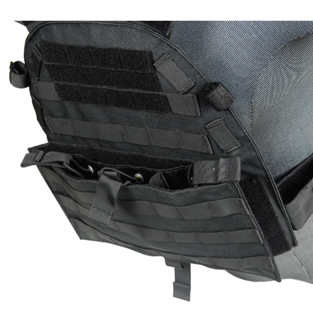 Lancer Tactical 69T4 MOLLE Plate Carrier Vest w/ Triple Mag Pouch Insert