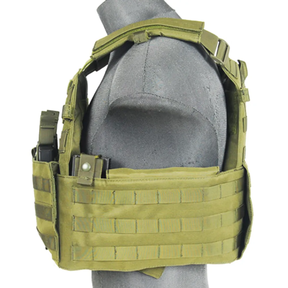 Lancer Tactical 69T4 MOLLE Plate Carrier Vest w/ Triple Mag Pouch Insert