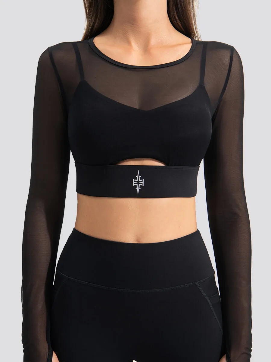 Long-sleeved Breathable Sports Bra