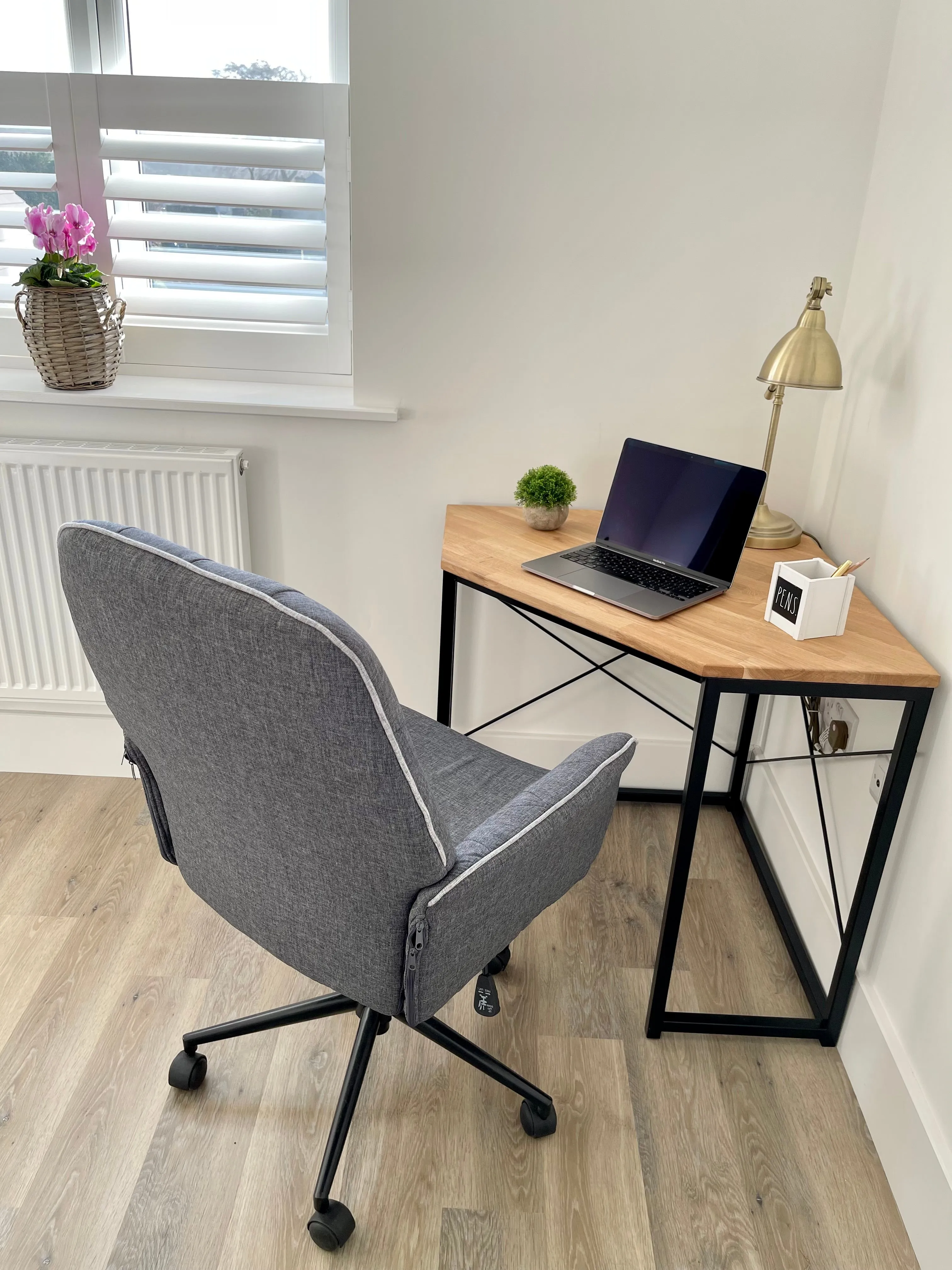 Oak Office Corner Desk