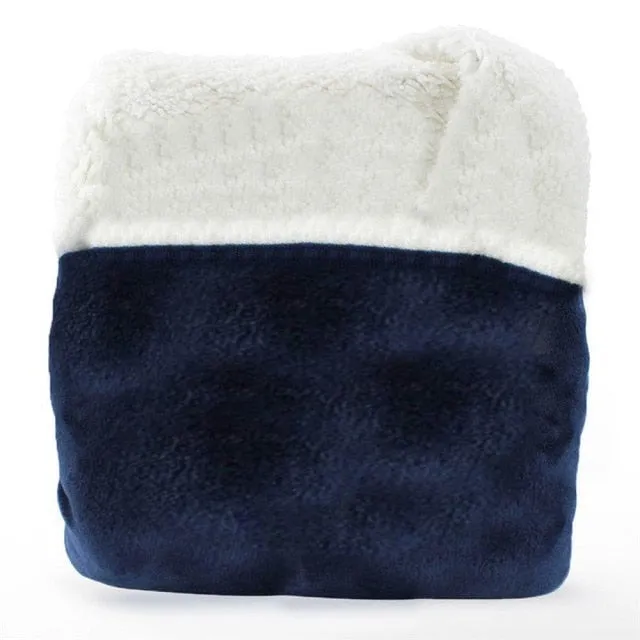 One Size Soft Plush Blanket Outdoor Wool Hoodie