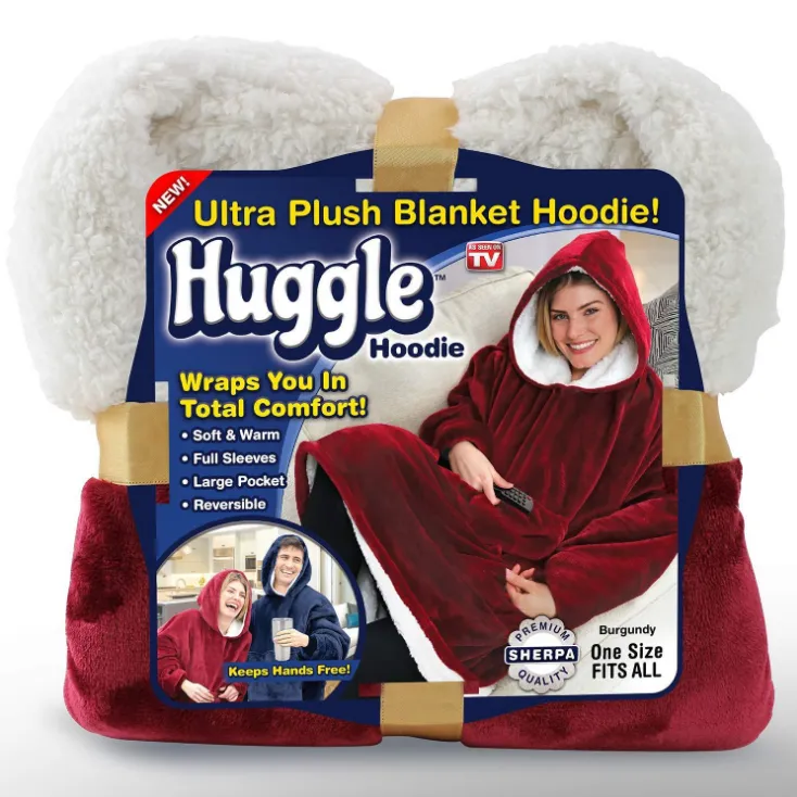 One Size Soft Plush Blanket Outdoor Wool Hoodie