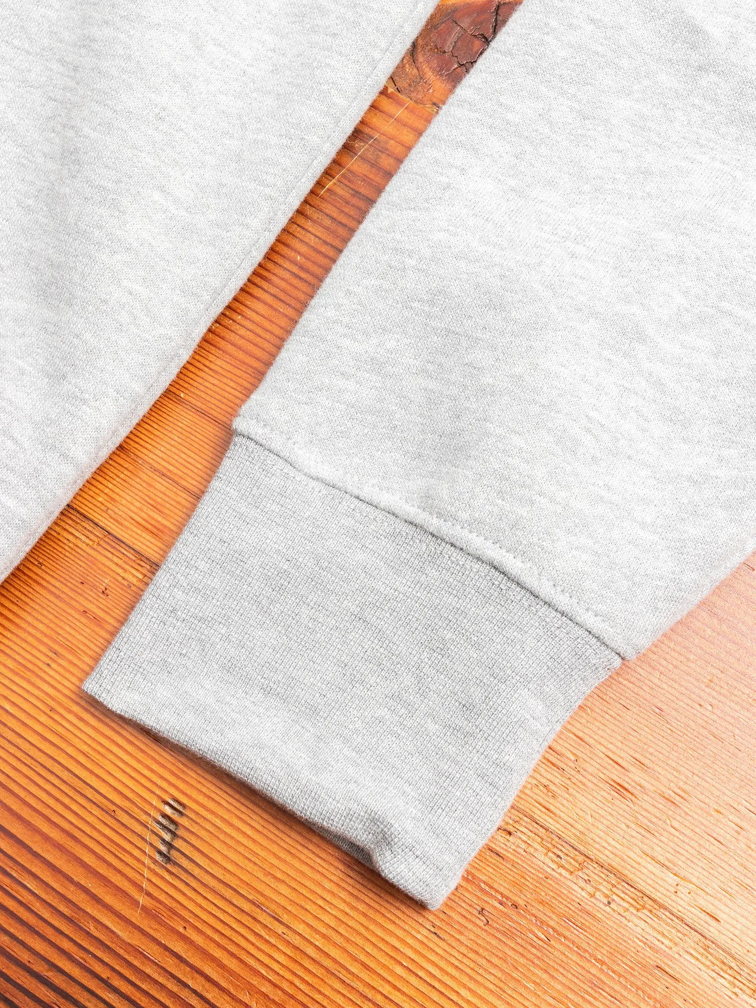 "Shrike" Embroidered Crewneck Sweater in Grey