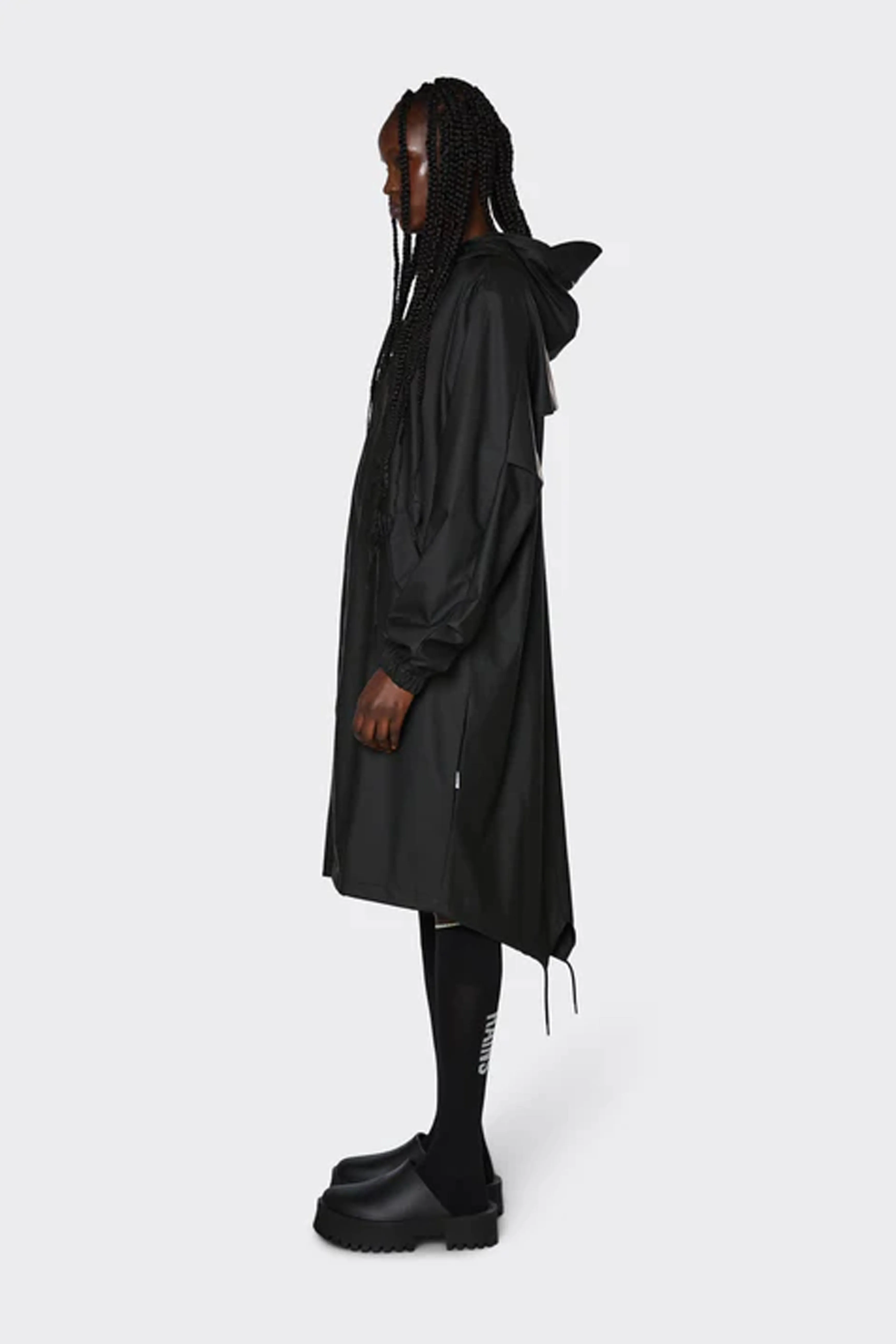 Rains Fishtail Black Parka