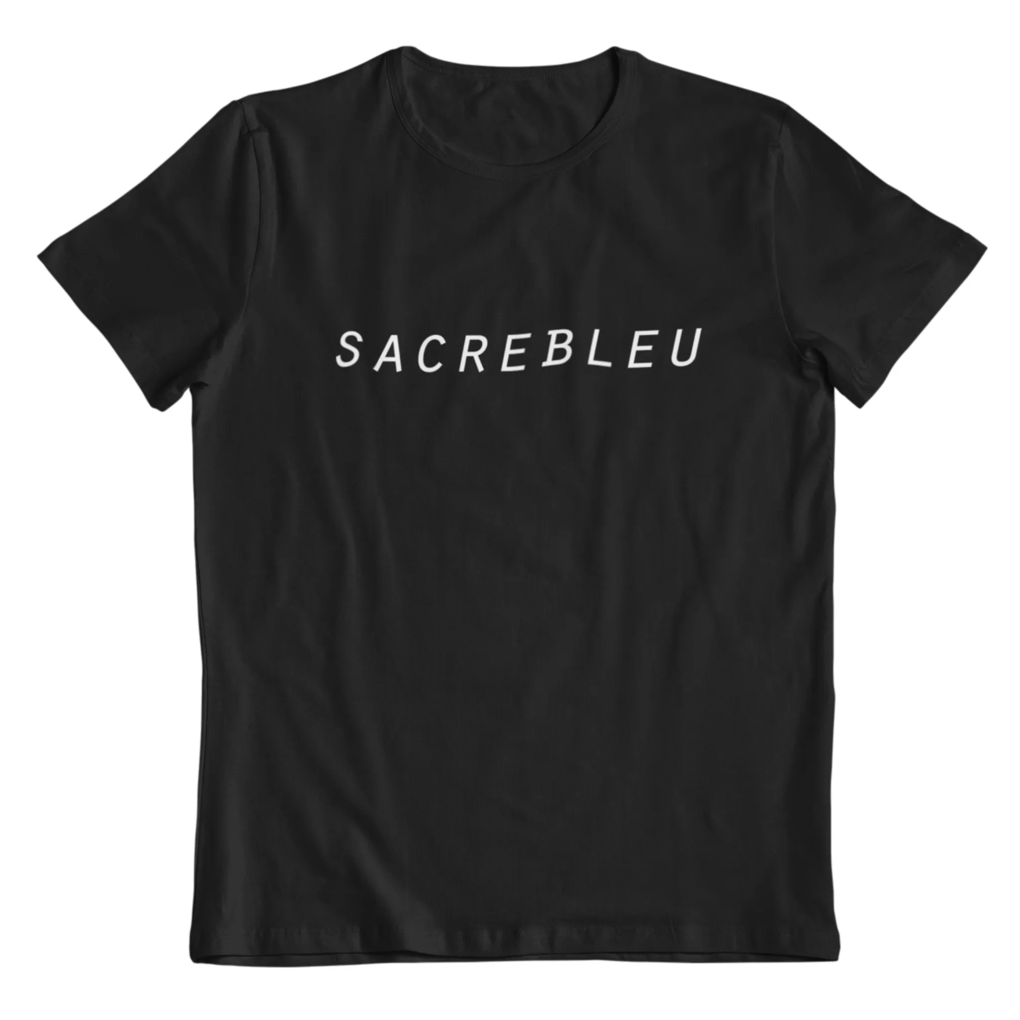 SACREBLEU, BABY TEE - SORT