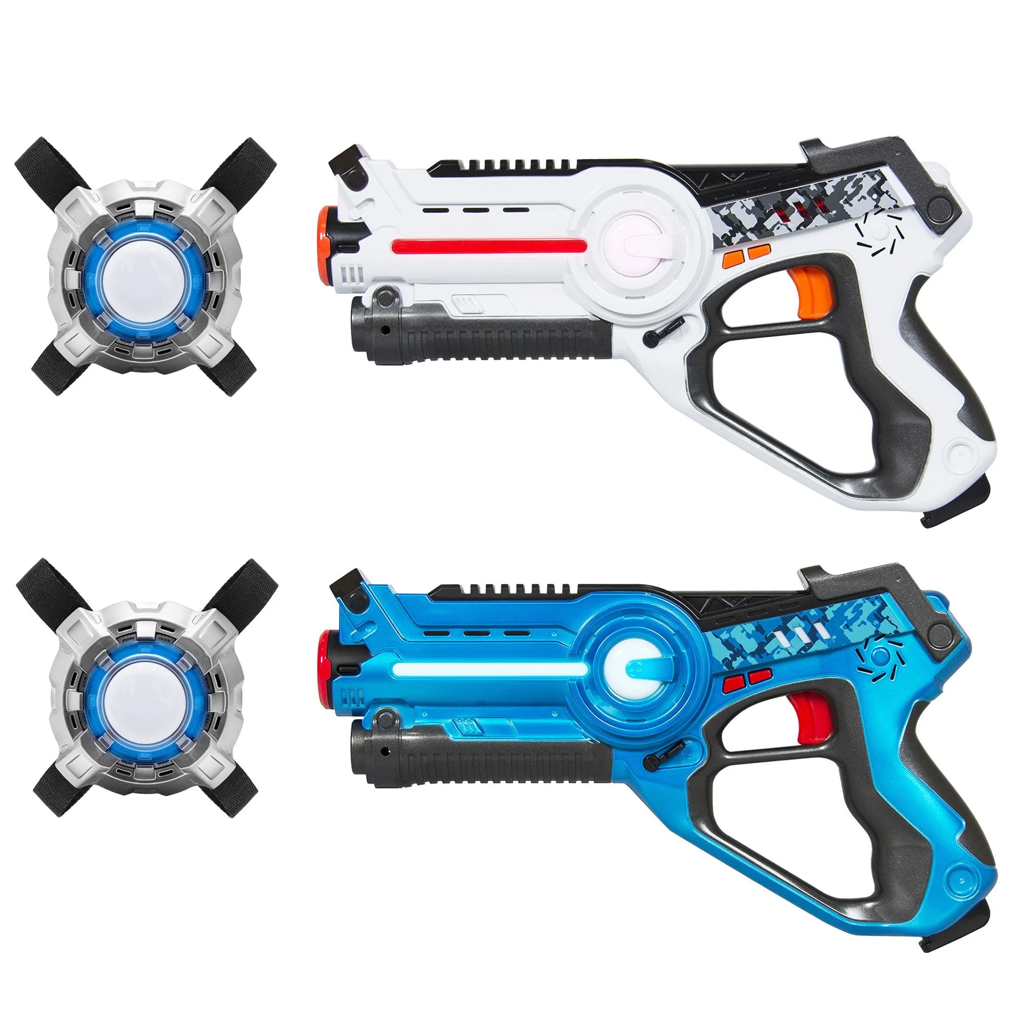 Set of 2 Laser Tag Blasters w/ Vests