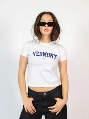 VERMONT (navy), BABY TEE - HVID