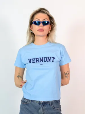 VERMONT (navy), BABY TEE - LYSEBLÅ