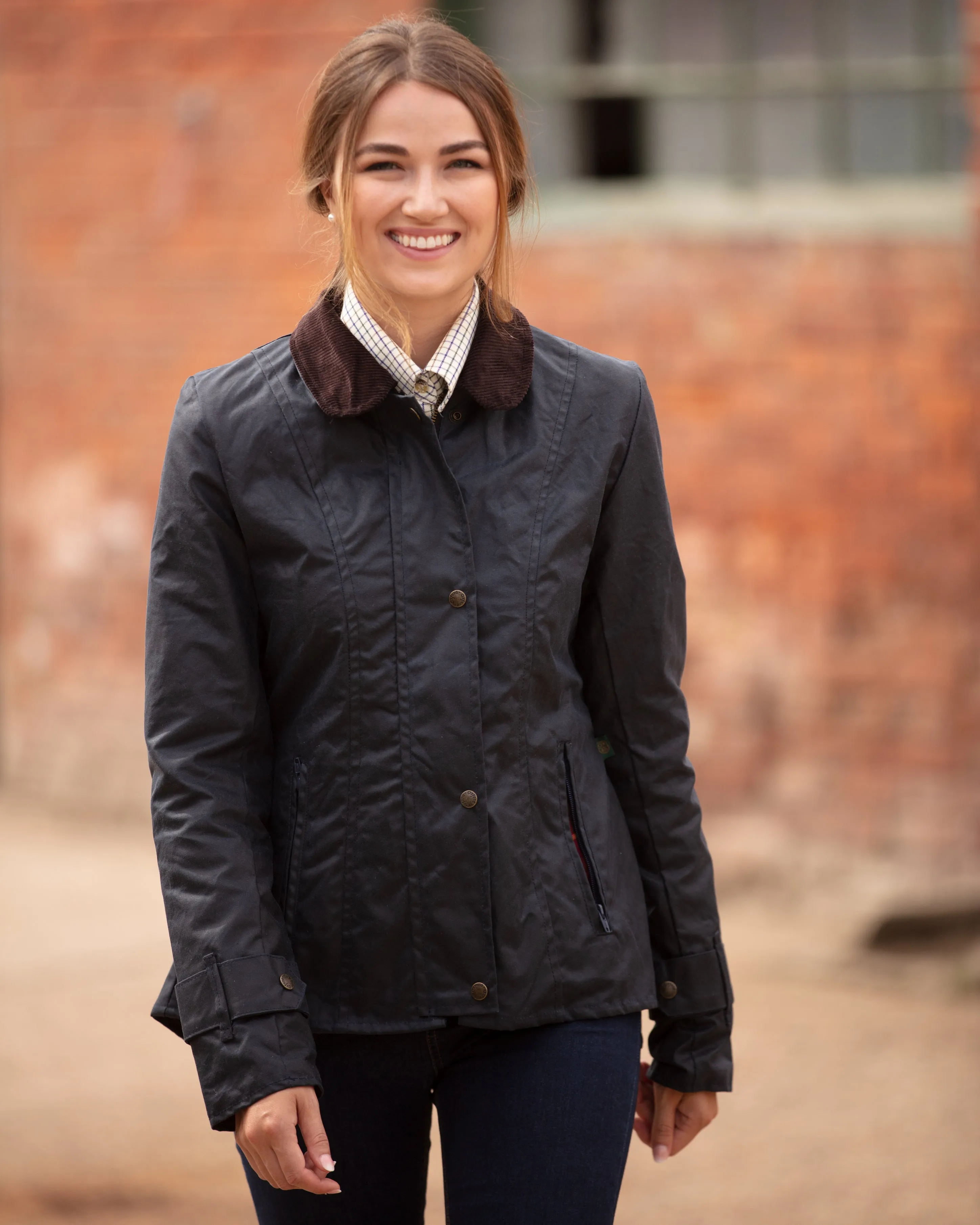 W308 - Women's Ambre Wax Jacket - NAVY