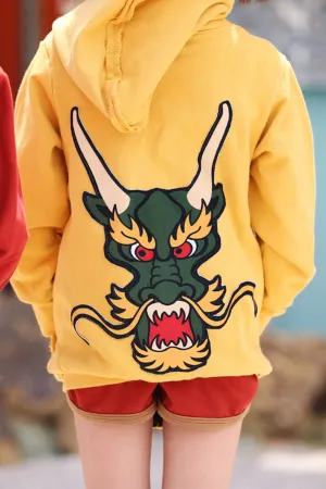 Wee Monster Dragon Zip Kids Hoodie Sweatshirt