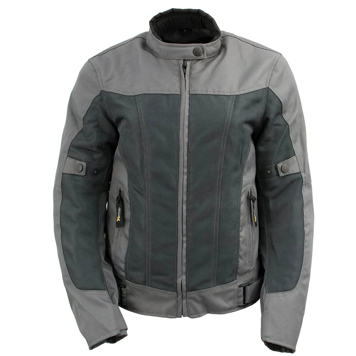 Xelement Women's Shade Grey Textile and Mesh Scooter Motorcycle Biker